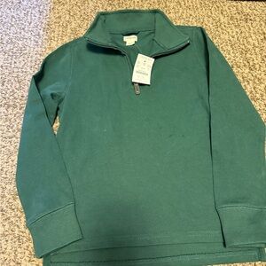 Crewcuts Green Quarter-Zip Top